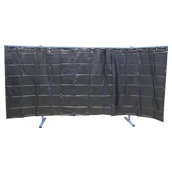 Svářečka KEMPER svařovací ochranná stěna 3dílná šířka 3,80 m tmavě zelená