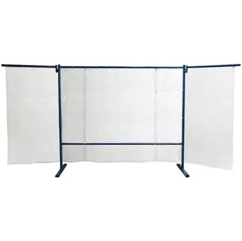 Svářečka KEMPER svařovací ochranná stěna 3dílná šířka 3,80 m transparentní