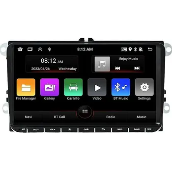Autorádio Mekede 9" Autorádio Volkswagen, Škoda, Seat s Apple CarPlay, Android Auto, Bluetooth, GPS, WiFi