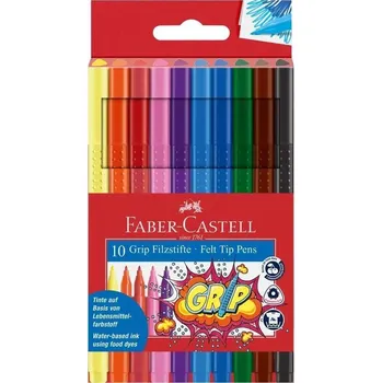 Faber-Castell Popisovače Grip Colour Marker - sada 10 ks