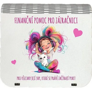 Vánoční dekorace Coolkousky Originální dárková krabička na bankovky v injekcích - "Finanční pomoc pro zázračnici"