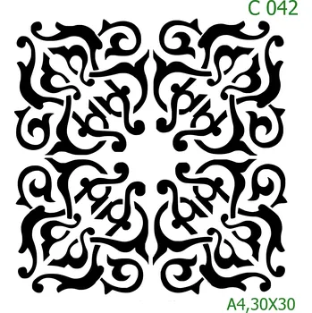Šablona C 042 - 30 x 30 cm , Lepící fólie