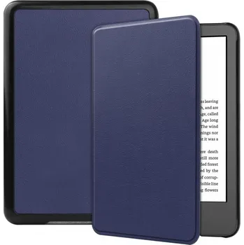 Pouzdro na tablet VSECHNONAMOBIL 114543 LEATHER Zaklápěcí pouzdro pro Amazon Kindle 11. generace 2022 / 2024 tmavě modré