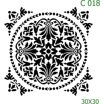 Šablona C 018 - 30 x 30 cm , Nelepící folie