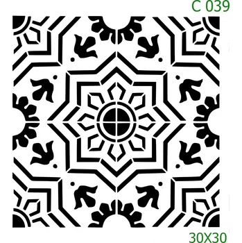 Šablona C 039 - 30 x 30 cm , Nelepící folie