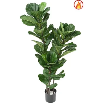 umělá květina Umělý strom FÍKUS LYRATA STEM nehořlavý, 130cm