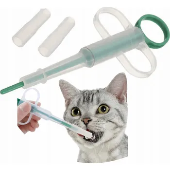 Lék pro psa a kočku APLIKÁTOR PODAVAČ LÉKŮ TABLETEK PRO ZVÍŘATA KOČKU PSA DÁVKOVAČ STŘÍKAČKA