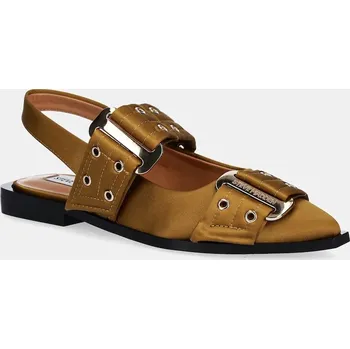 Dámské baleríny Baleríny Steve Madden Grand Ave zelená barva, s odkrytou patou, 11003257 11003257.37A 91X, EUR 39