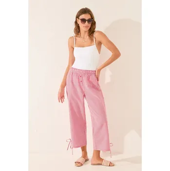 Dámské pyžamo Bavlněné pyžamové kalhoty women'secret dámské, vínová barva, bavlněné, 3709664 33X, vel. XL