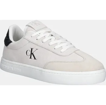 Pánské tenisky Semišové tenisky Calvin Klein Jeans CLASSIC CUPSOLE MG SU pánské, béžová barva, YM0YM01300 01X, EUR 42