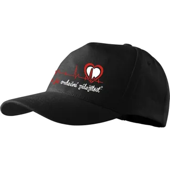 Kšiltovka MOTORKA JE SRDEČNÍ ZÁLEŽITOST Kšiltovka ® Černá