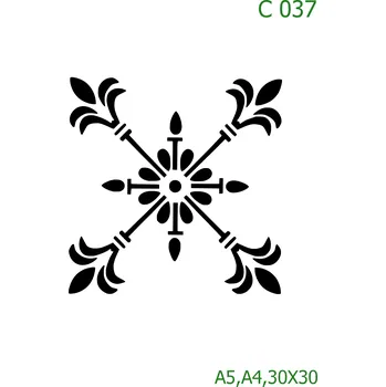 Šablona C 037 - A4 , Nelepící folie