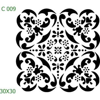 Šablona C 009 - 30 x 30 cm , Nelepící folie