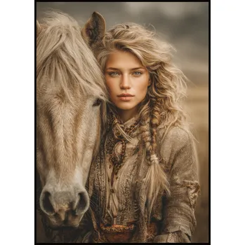 Plakát Jen tak z lásky Plakát Dívka a kůň II Rozměr plakátu: A4 (21 x 29,7 cm)