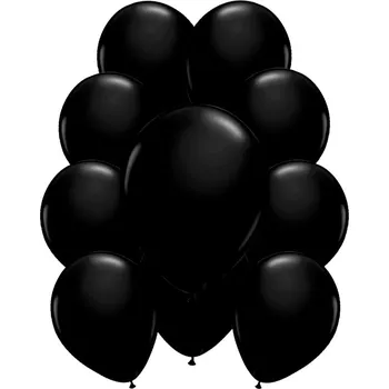 Balónek Latexové balónky metalické černé