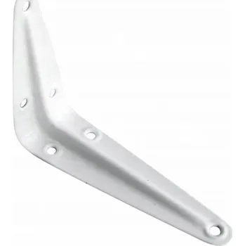 Koupelnový nábytek Konzole pro polici iRMA, kovová, bílá, 200x250 mm