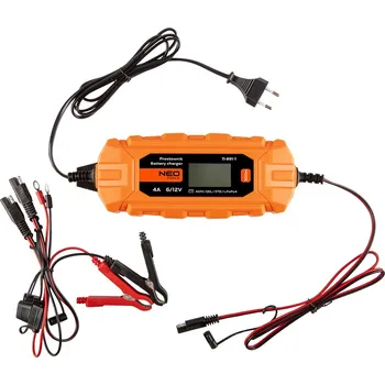 Startovací kabel NEO TOOLS Nabíječka baterií automatická 4A 70W 3–120Ah 11-891-1