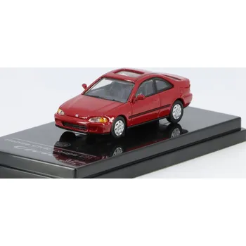 autíčko Honda Civic Coupe EJI 1995 červená 1:64 - PARAGON Models Honda Civic Coupe - kovový model auta 1/64