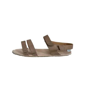 Dámské sandále OK bare Barefoot kožené sandály SANTORINI světle hnědé Velikost: 41