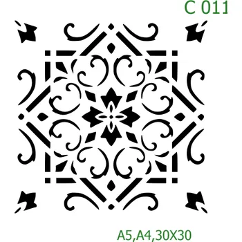 Šablona C 011 - A4 , Lepící fólie