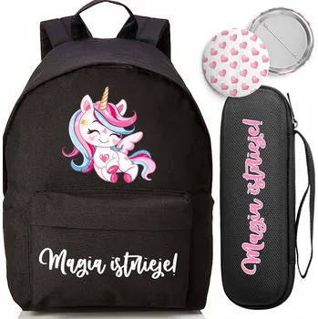 Školní batoh Školní batoh jednokomorový Funandstyle černý 18 l