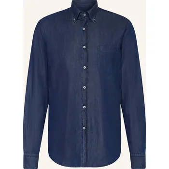 Pánská košile Paul & Shark Pánská Džínová Košile Comfort Fit, tmavě modrá, 44