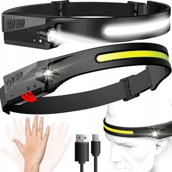 Čelovka ČELOVKA SVĚTLOMET USB POHYBOVÝM SNÍMAČEM