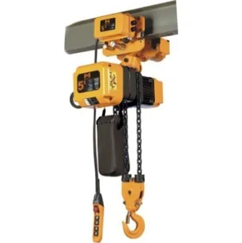 Stavební technika Elektrický řetězový kladkostroj s pojezdem 5t 12m 380V HHBDII05-02