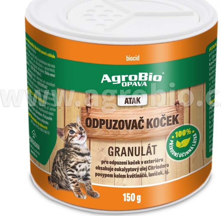 AgroBio OPAVA ATAK Odpuzovač koček granulát 150 g