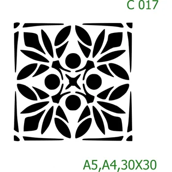 Šablona C 017 - 30 x 30 cm , Lepící fólie