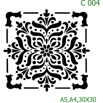 Šablona C 004 - 30 x 30 cm , Nelepící folie