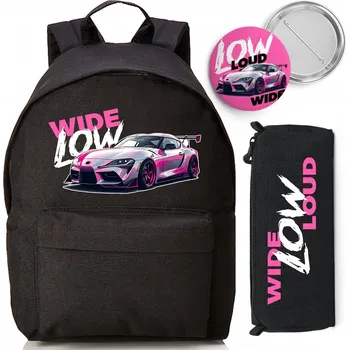 Školní batoh Školní batoh Funandstyle s jednou přihrádkou, černý, 18 l