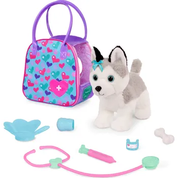 Pucci Pups Husky v kabelce s veterinářskou sadou