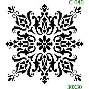 Šablona C 040 - 30 x 30 cm , Lepící fólie