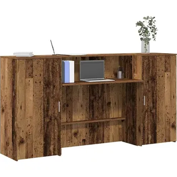 Psací stůl vidaXL Recepční stůl 200x50x103,5 cm kompozitní dřevo [3324215] Barva: Staré dřevo