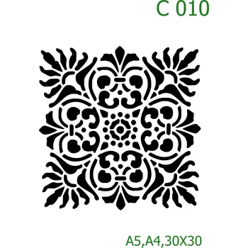 Šablona C 010 - 30 x 30 cm , Lepící fólie