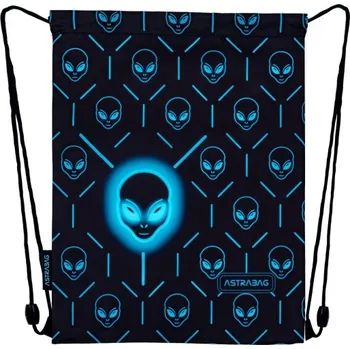 Školní sáček Sáček na přezůvky AstraBAG NEON UFO, AD1, 507025006