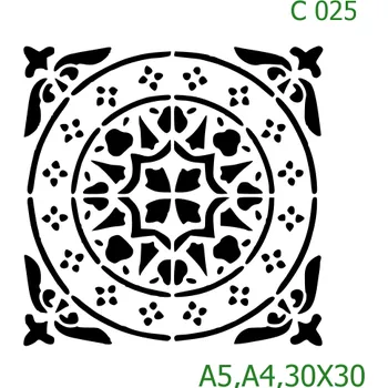 Šablona C 025 - A4 , Nelepící folie