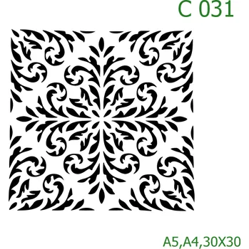 Šablona C 031 - 30 x 30 cm , Nelepící folie