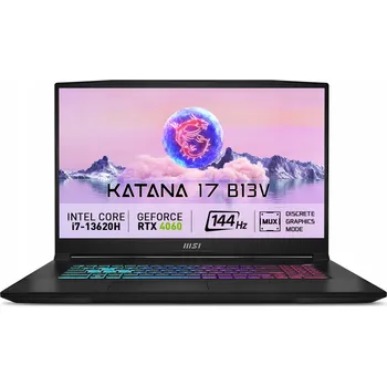 Notebook Notebook MSI Katana 17 B13 17,3" Intel Core i7 16 GB / 1024 GB černý