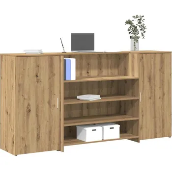 Psací stůl vidaXL Recepční stůl 200x50x103,5 cm kompozitní dřevo [3324179] Barva: dub artisan