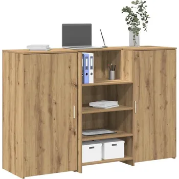 Psací stůl vidaXL Recepční stůl 155x50x103,5 cm kompozitní dřevo [3324203] Barva: dub artisan