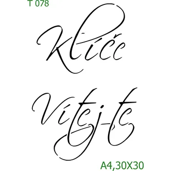 Šablona T 078 - 30 x 30 cm , Lepící fólie