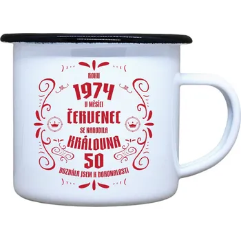 DOBRÝ TRIKO Plecháček s potiskem Narodila se královna Velikost plecháčku: 330 ml