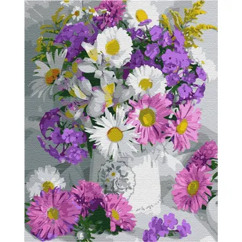 Obraz Obraz k vymalování podle čísel Artnapi Jemná kytice 40x50 cm