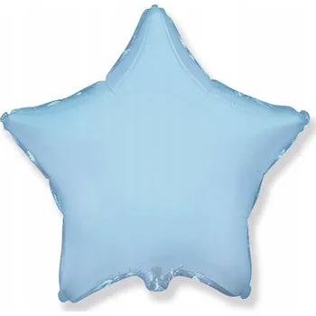 Balónek Fóliový balónek HVĚZDA hvězdička 18" 46cm modrá narozeniny oslava 1-99 let