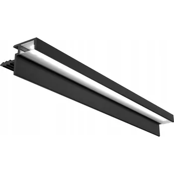 LED osvětlení FEST - HLINÍKOVÝ PROFIL PRO LED PÁSKY + KRYT - ČERNÝ MATNÝ 2 METRY