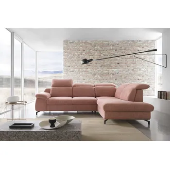 Sedací souprava PCo Rohová sedací souprava KOBRA, 288 cm Roh pohovky: Pravý roh, Barva látky: ELEMENT 21 (Modrá)