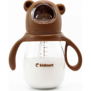 Kojenecká láhev Kidnort Kojenecká lahev Jordbaer 300 ml 6 m+ Hnědá