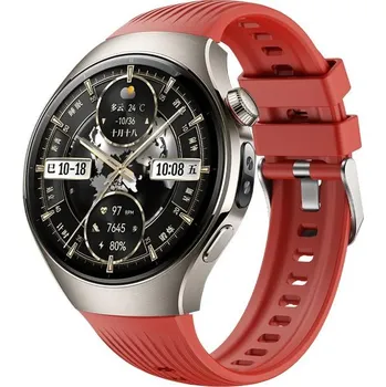 Ostatní příslušenství k chytrým hodinkám VSECHNONAMOBIL 114258 STRIPS Vyměnitelný řemínek pro Huawei Watch 5 46mm červený